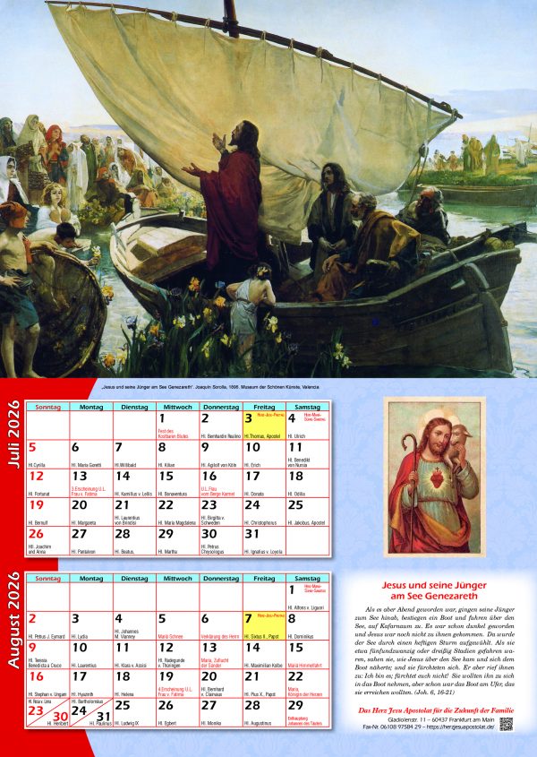 Herz Jesu Kalender 2026 - Image 2